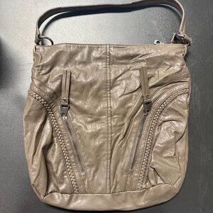 Elegant Brown Leather Shoulder Bag